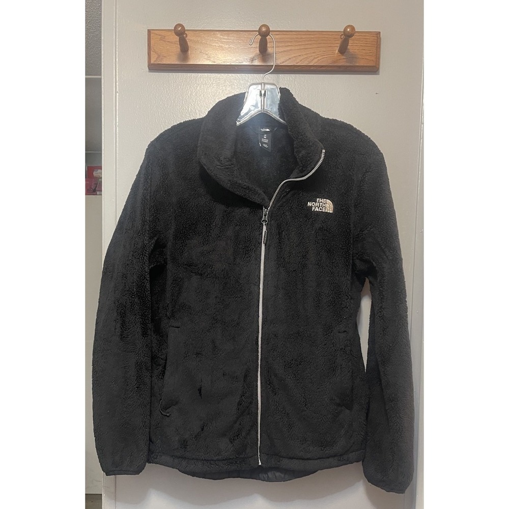 The North Face Jacket Womens Medium Black Full Zip Cozy Fleece Sherpa Warm